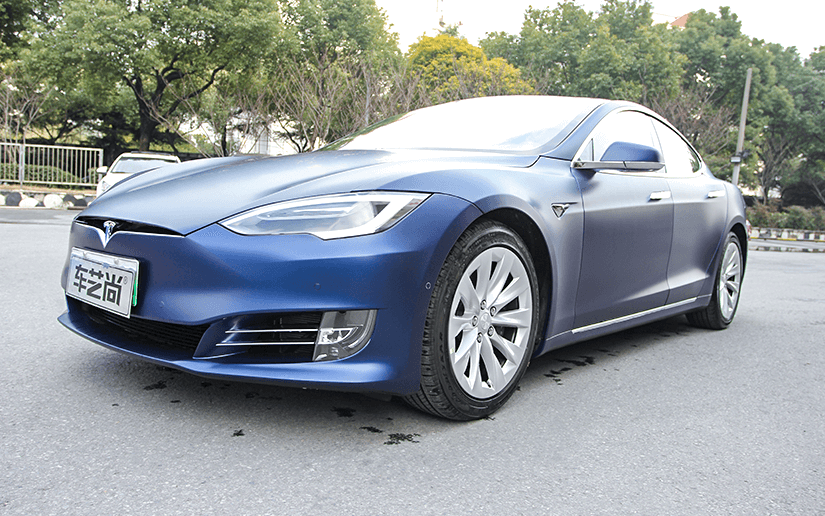 特斯拉Model S作品呈现  贴膜选择车艺佳龙膜
