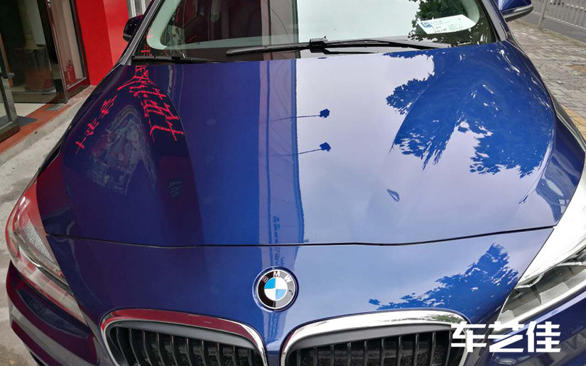 宝马2系贴龙膜PPF隐形车衣施工后效果展示