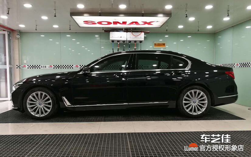 宝马740施工效果图