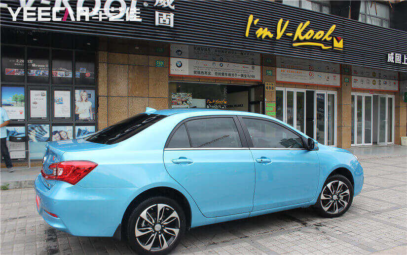 比亚迪秦窗膜施工效果图