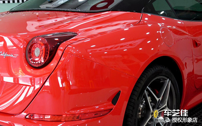 法拉利在车艺佳贴隐形车衣施工案例