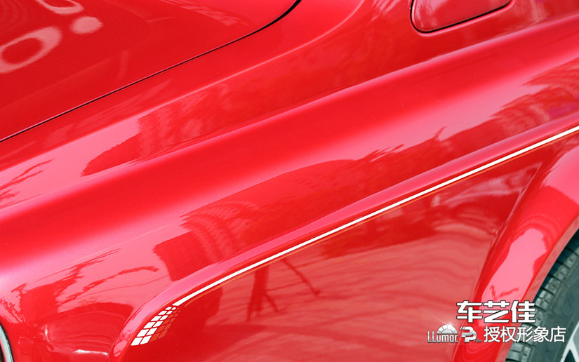 劳斯莱斯幻影施工龙膜PPF后细节效果图