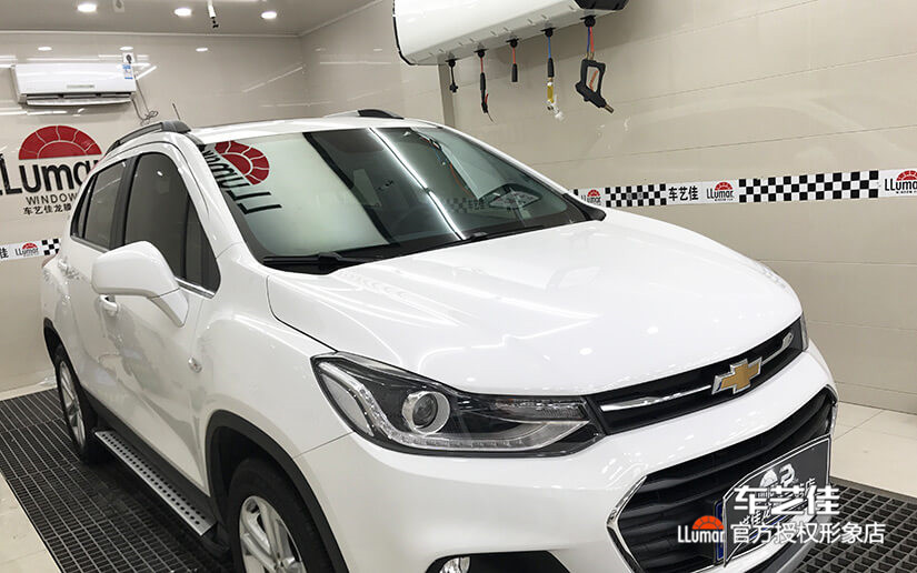 雪佛兰前档畅悦80施工后效果展示图