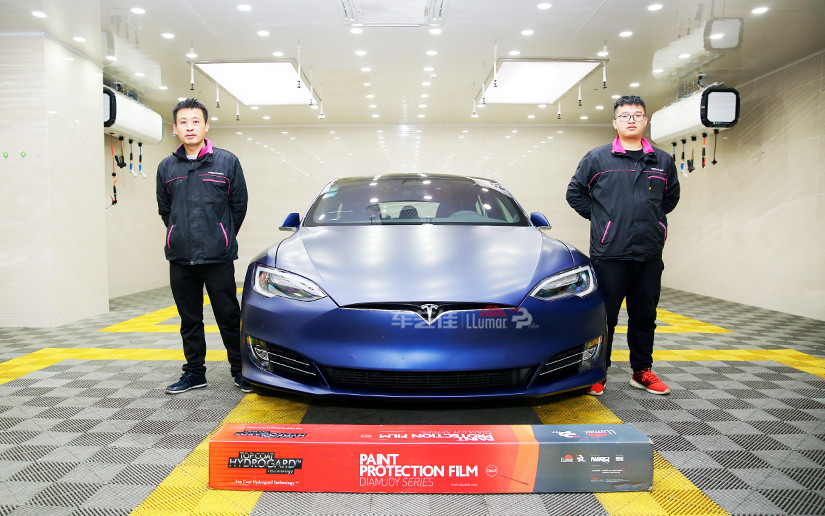 特斯拉亚光膜施工案例