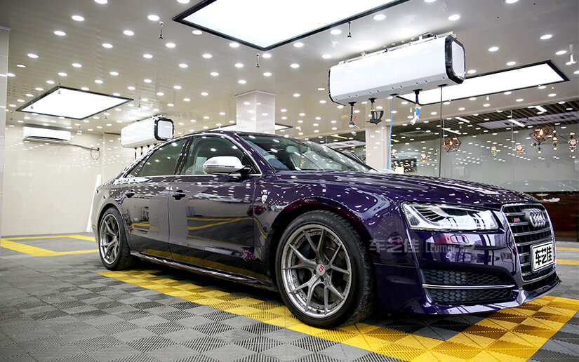 奥迪S8隐形车衣施工效果图