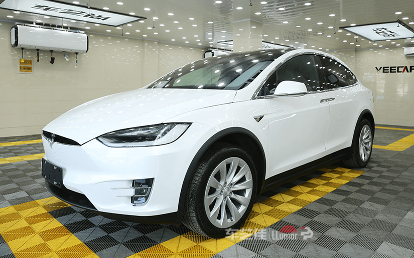 特斯拉modelX龙膜隐形车衣案例