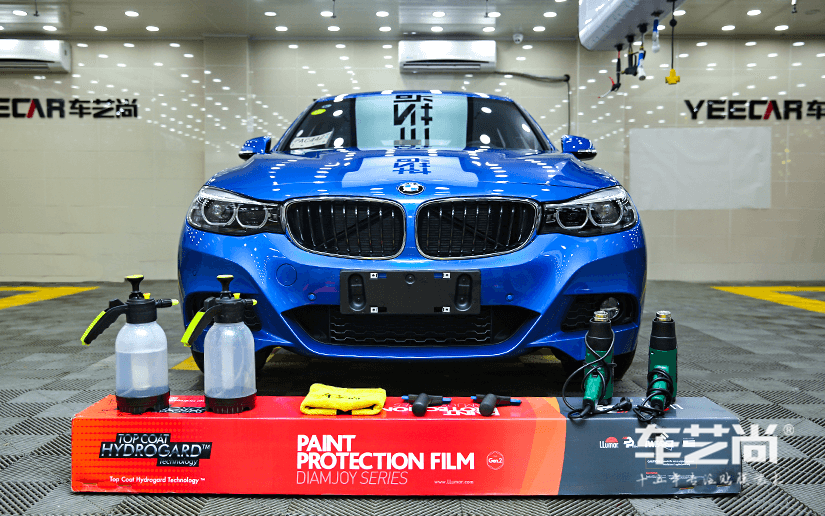 宝马3GT施工车艺佳龙膜漆面保护膜