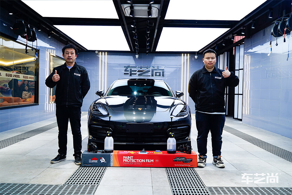 保时捷帕拉梅拉装贴龙膜LLumar隐形车衣专业贴膜（15）