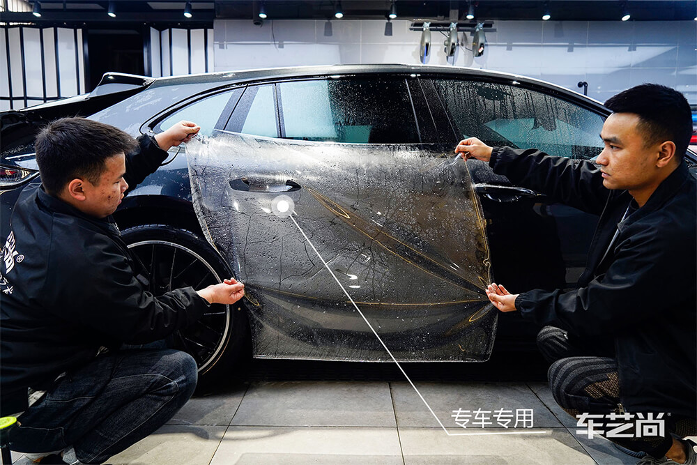 保时捷帕拉梅拉装贴龙膜LLumar隐形车衣专业贴膜（3）