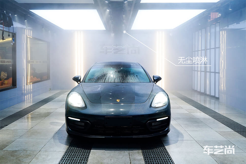 保时捷帕拉梅拉装贴龙膜LLumar隐形车衣专业贴膜（1）