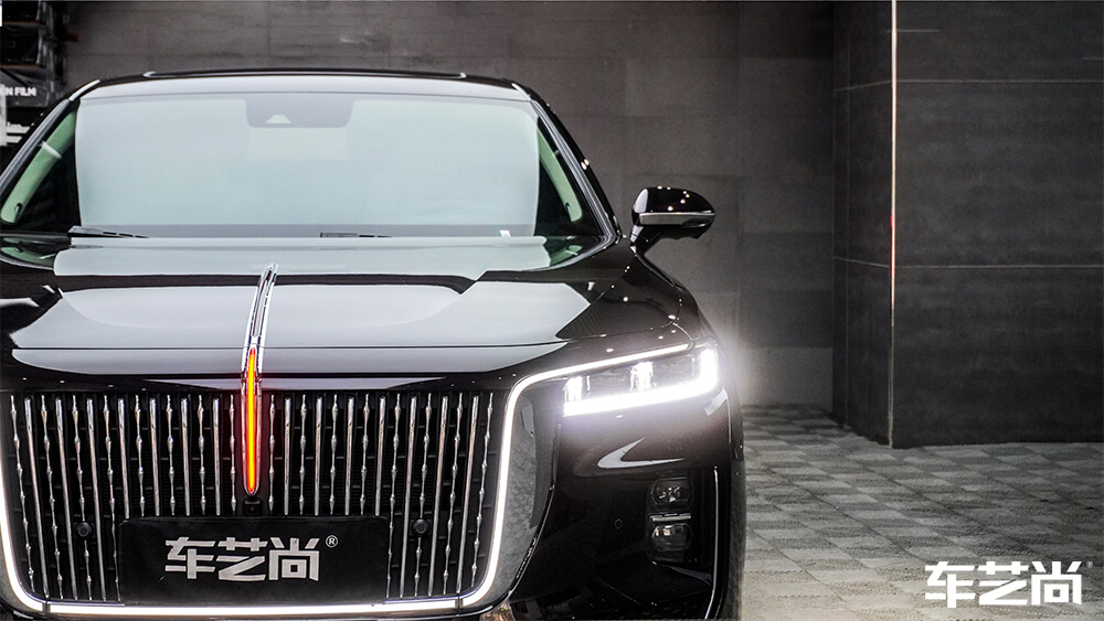 红旗H9全车装贴龙膜隐形车衣+玻璃膜（9）