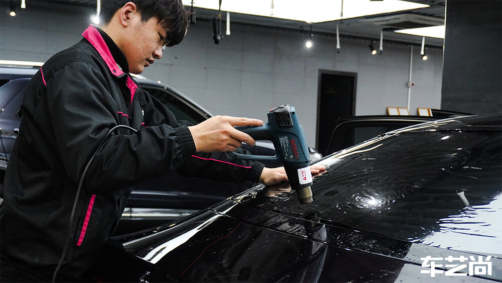 红旗H9全车装贴龙膜隐形车衣+玻璃膜（7）