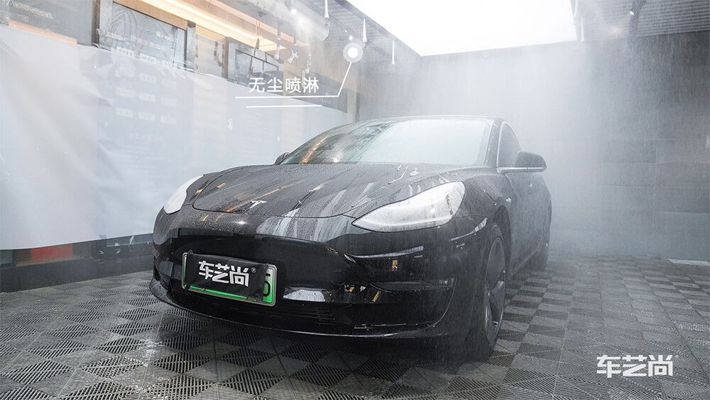 特斯拉Model 3施工LLumar龙膜漆面保护膜（1）