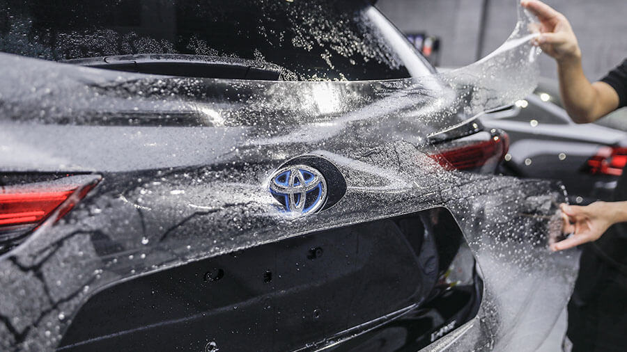 丰田陆放黑色施工龙膜隐形车衣（图16）