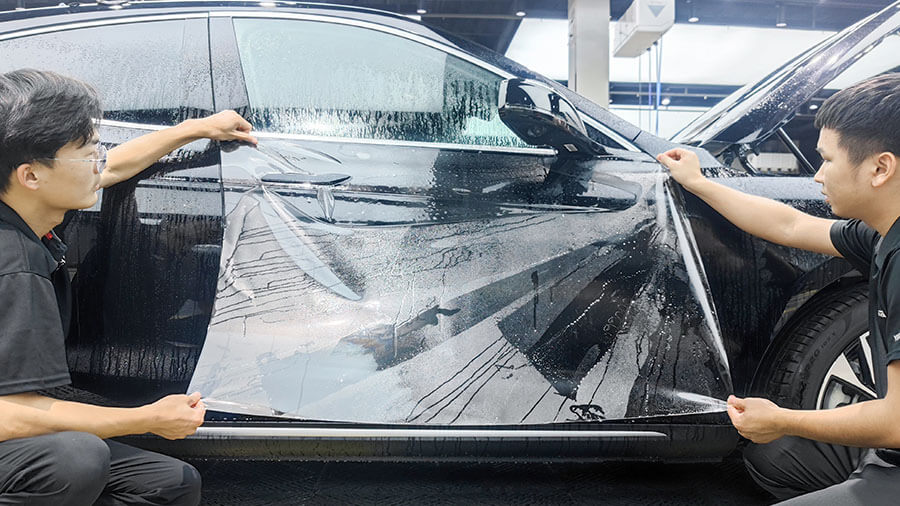 赛力斯华为SF黑色施工龙膜隐形车衣G2（图10）