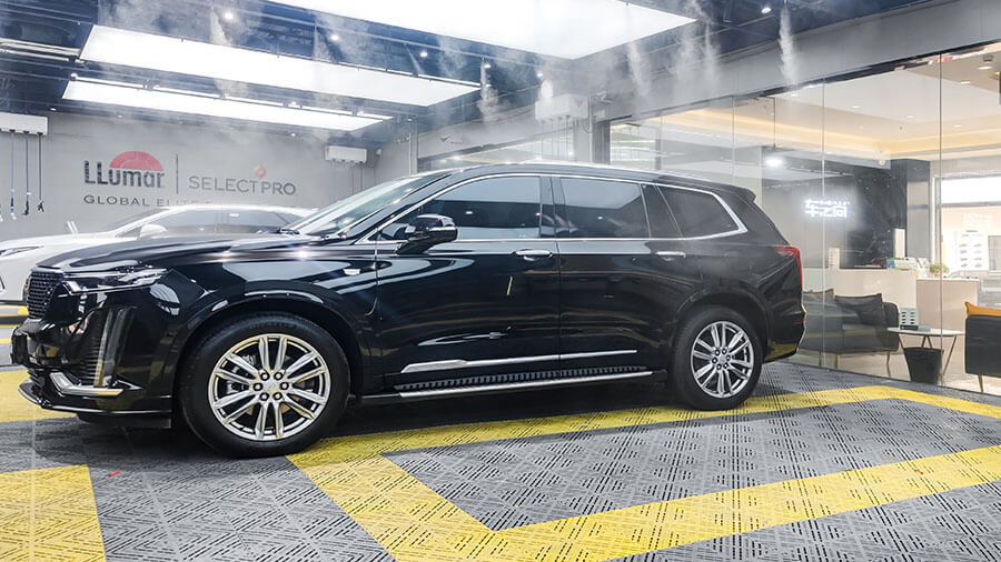 凯迪拉克XT6黑色施工龙膜隐形车衣G2（图4）