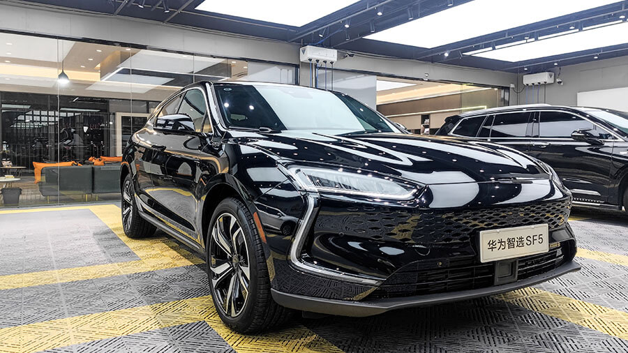 赛力斯华为SF黑色施工龙膜隐形车衣G2（图4）