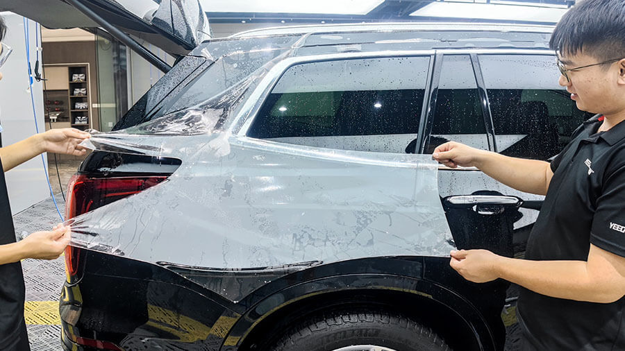 凯迪拉克XT6黑色施工龙膜隐形车衣G2（图10）