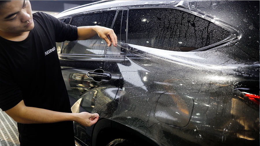 丰田陆放黑色施工龙膜隐形车衣（图13）