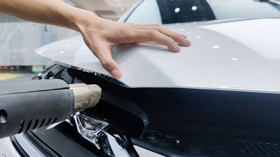 雷克萨斯RX450白色施工龙膜隐形车衣G2（图4）