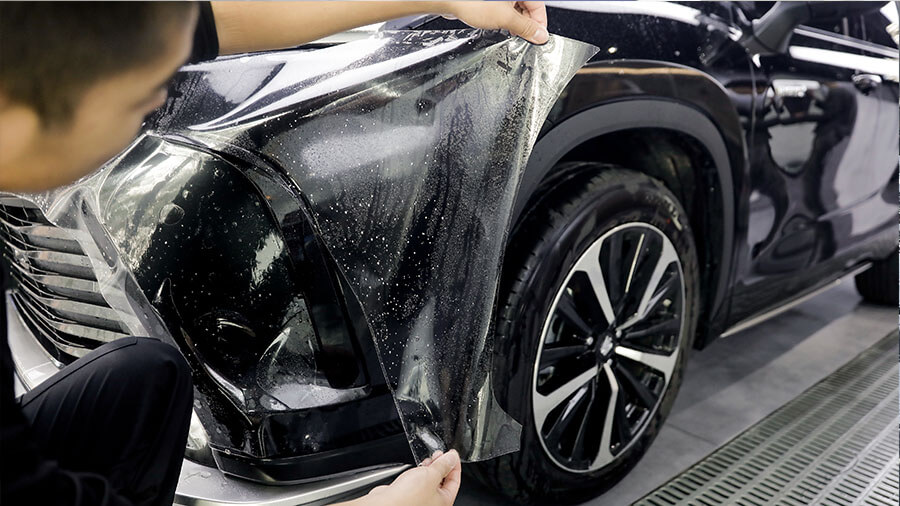 丰田陆放黑色施工龙膜隐形车衣（图7）