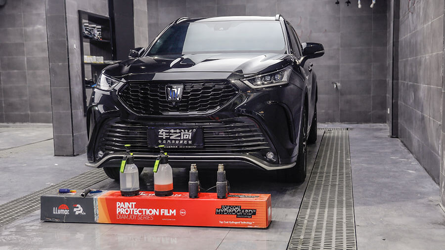 丰田陆放黑色施工龙膜隐形车衣（图4）