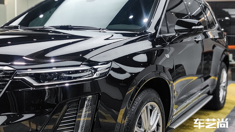 凯迪拉克XT6黑色施工龙膜隐形车衣G2（图13）