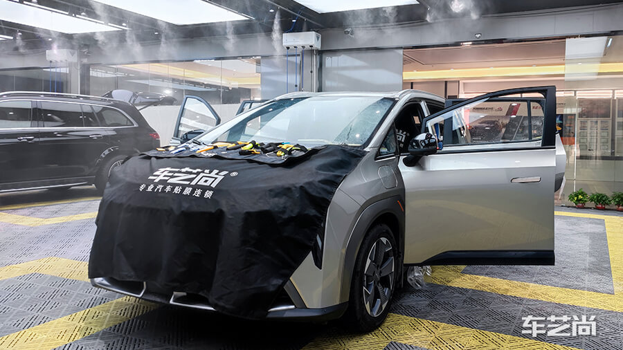 广汽AION施工龙膜隔热膜畅悦80+35（图2）