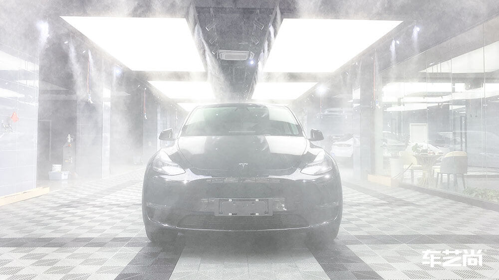 特斯拉modelY黑色施工龙膜隔热膜畅悦80+35（图1）