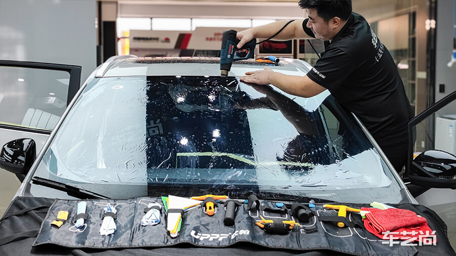 广汽AION施工龙膜隔热膜畅悦80+35（图6）