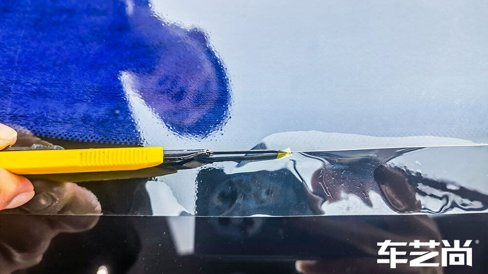 领克01灰色施工龙膜隔热膜（图2）