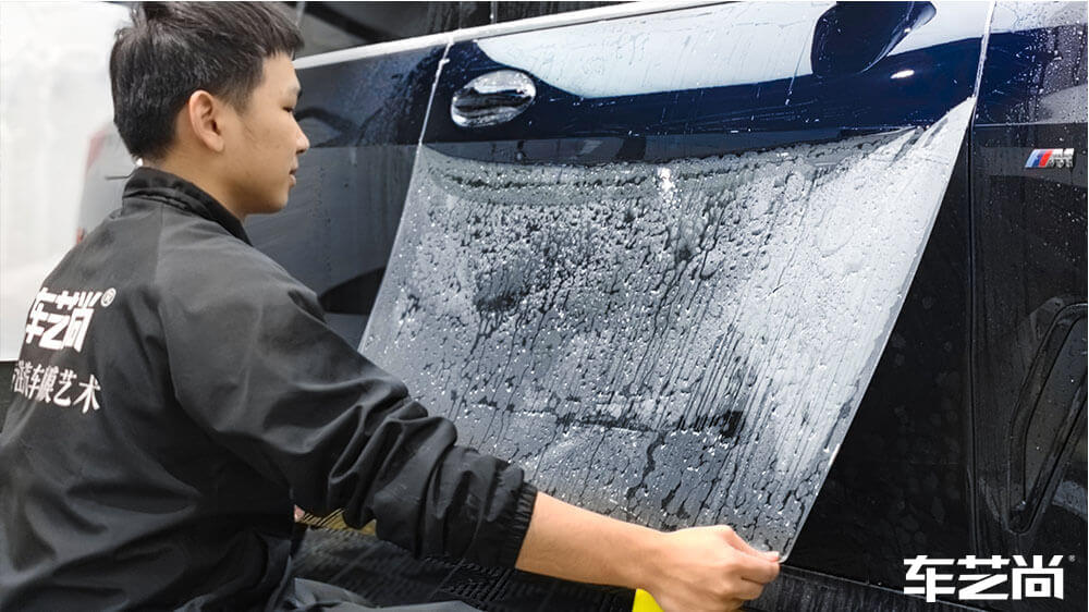 宝马X5黑色施工龙膜隐形车衣G2（图6）