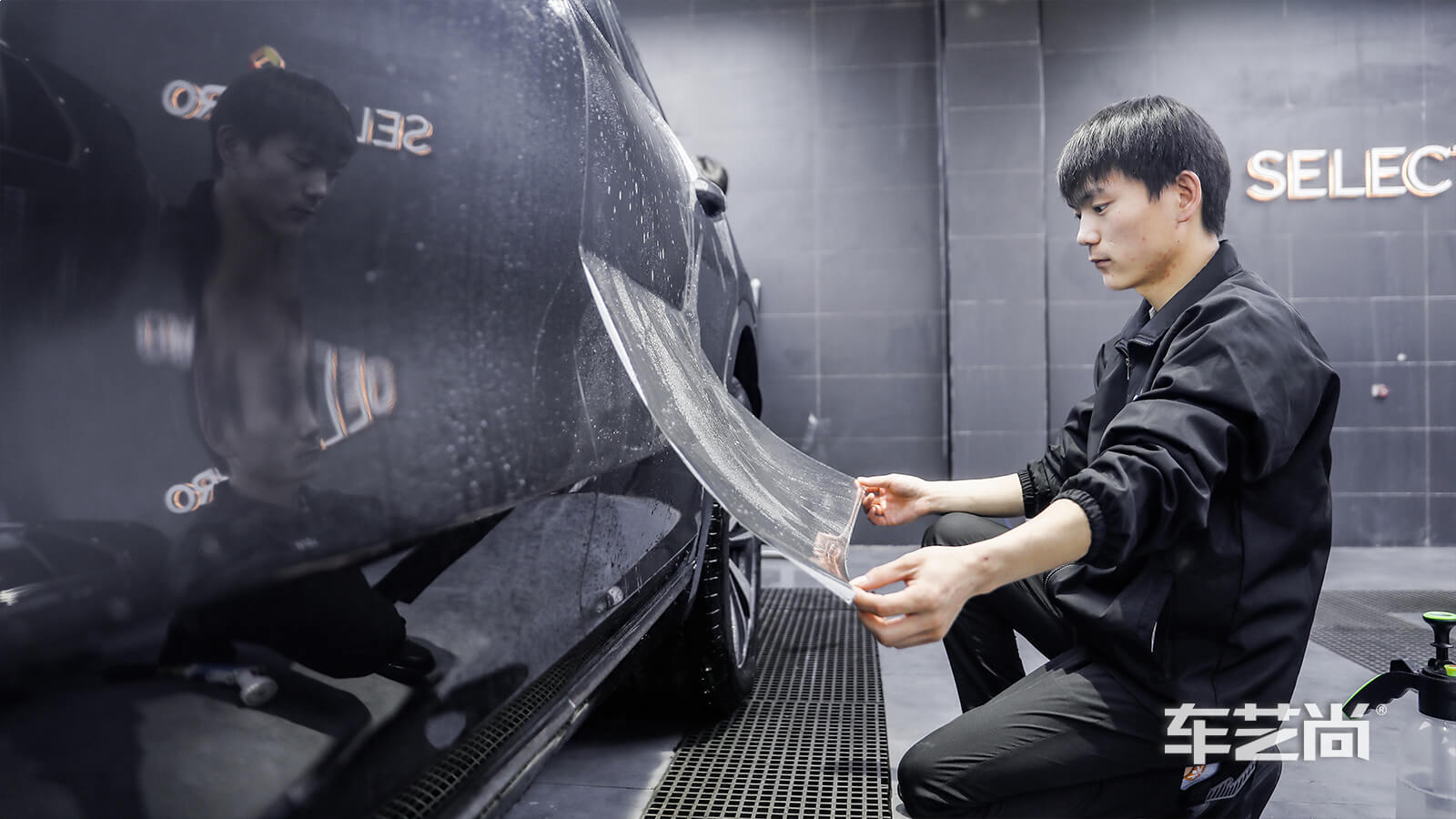 理想one灰色施工龙膜隐形车衣（图9）